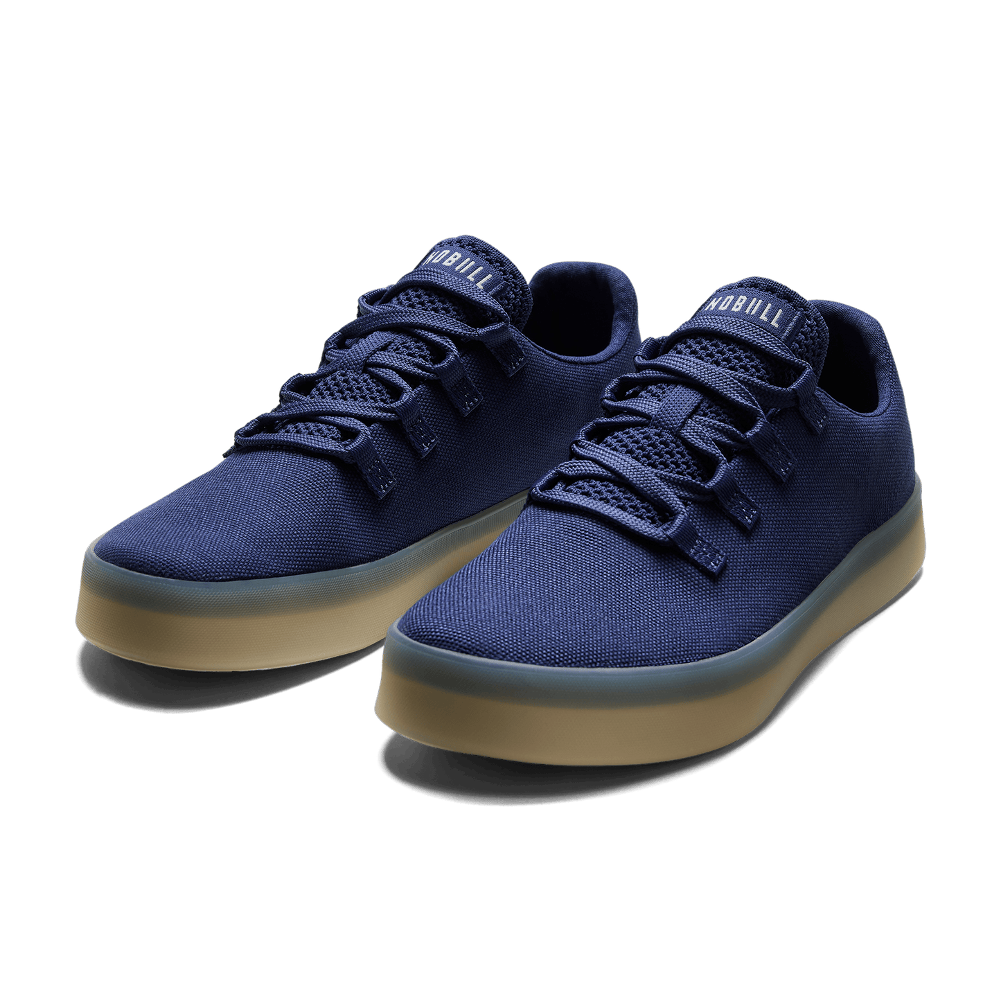 Indigo Recs Canvas Shoe Front Side Angle.