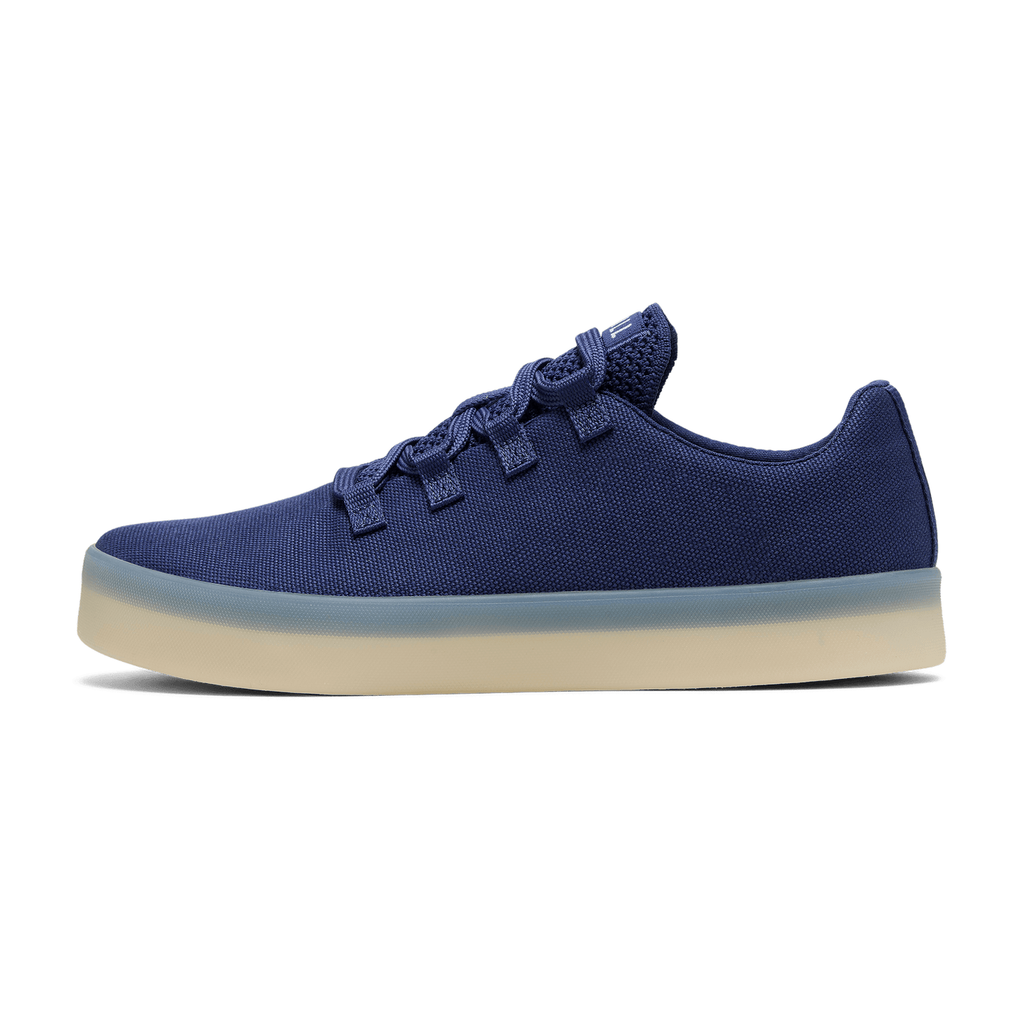 Indigo Recs Canvas Shoe Side Angle.