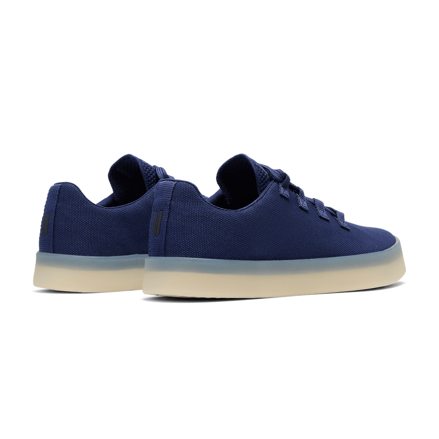 Indigo Recs Canvas Shoe Back Side Angle.