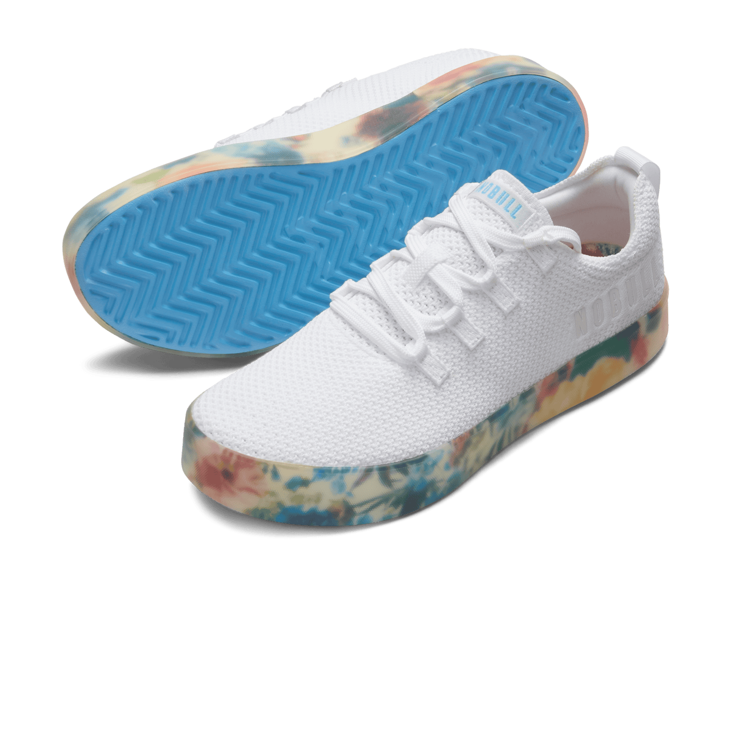 White Take Your Flowers Recs Knit Shoe Angled