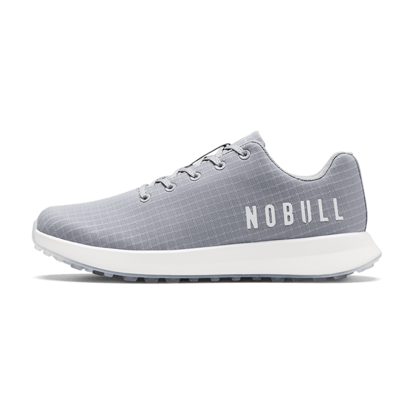 Grey Illusions NOBULL Ripstop Golf Shoes Side Angle.