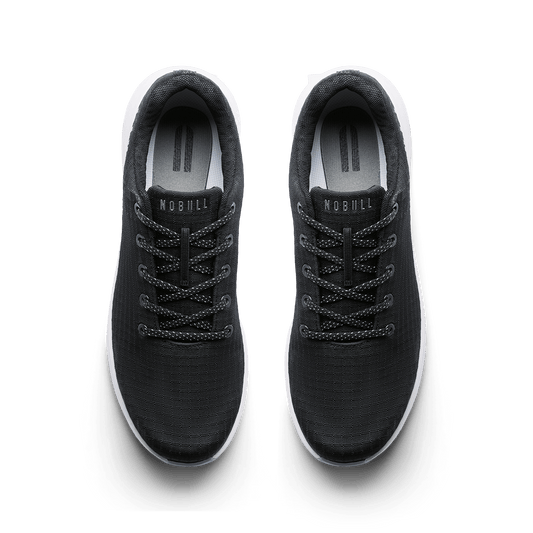 Jet Black Ripstop Golf Shoes Overhead Angle.