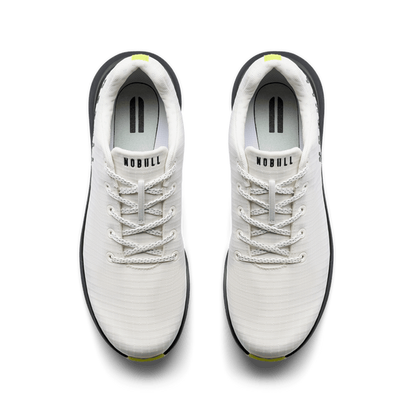 White Zest Golf Ripstop Shoe Overhead Angle.