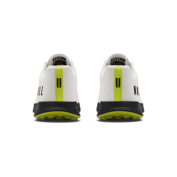 White Zest Golf Ripstop Shoe Back Angle.