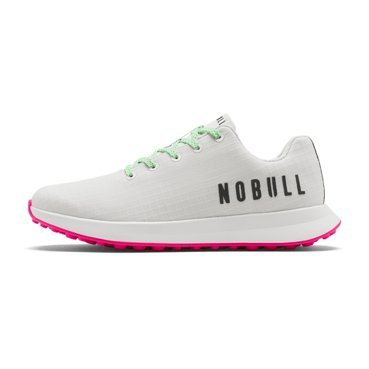 Men's Stadium White Ripstop Golf Shoes | NOBULL