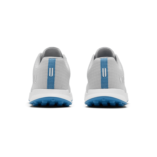 Light Gray Pacific Coast Golf Ripstop Shoe Back Angle.