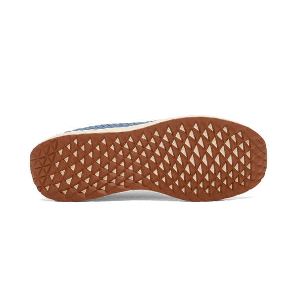 Mineral Blue Allday Knit Shoes Bottom Angle.