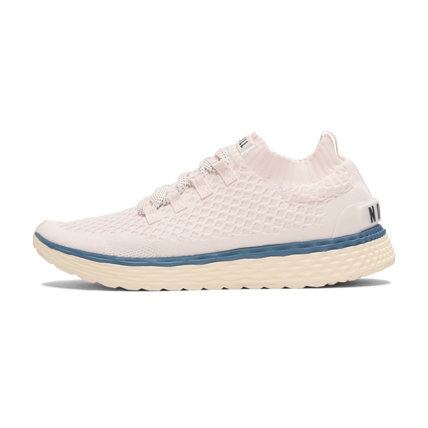 Pearl White Allday Knit Shoes Side Angle.