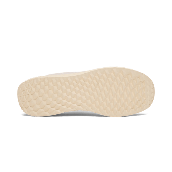 Pearl White Allday Knit Shoes Bottom Angle.