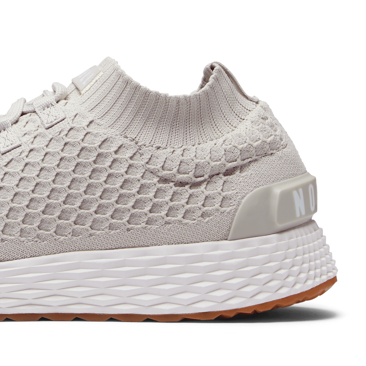 Desert Allday Knit Shoe Detail Angle.