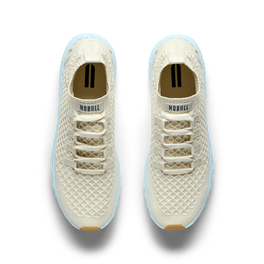 Mineral White Ice Water Allday Knit Shoe Overhead Angle.