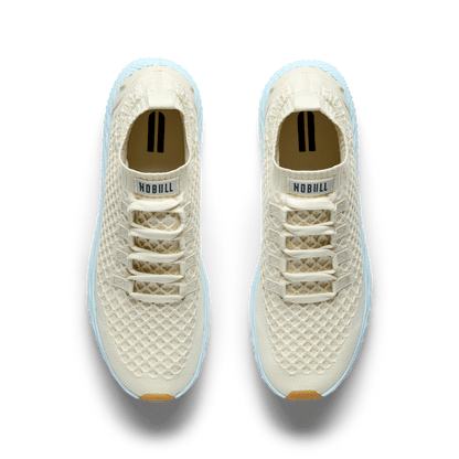 Mineral White Ice Water Allday Knit Shoe Overhead Angle.
