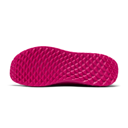 Signal Pink Allday Knit Shoe Bottom Angle.