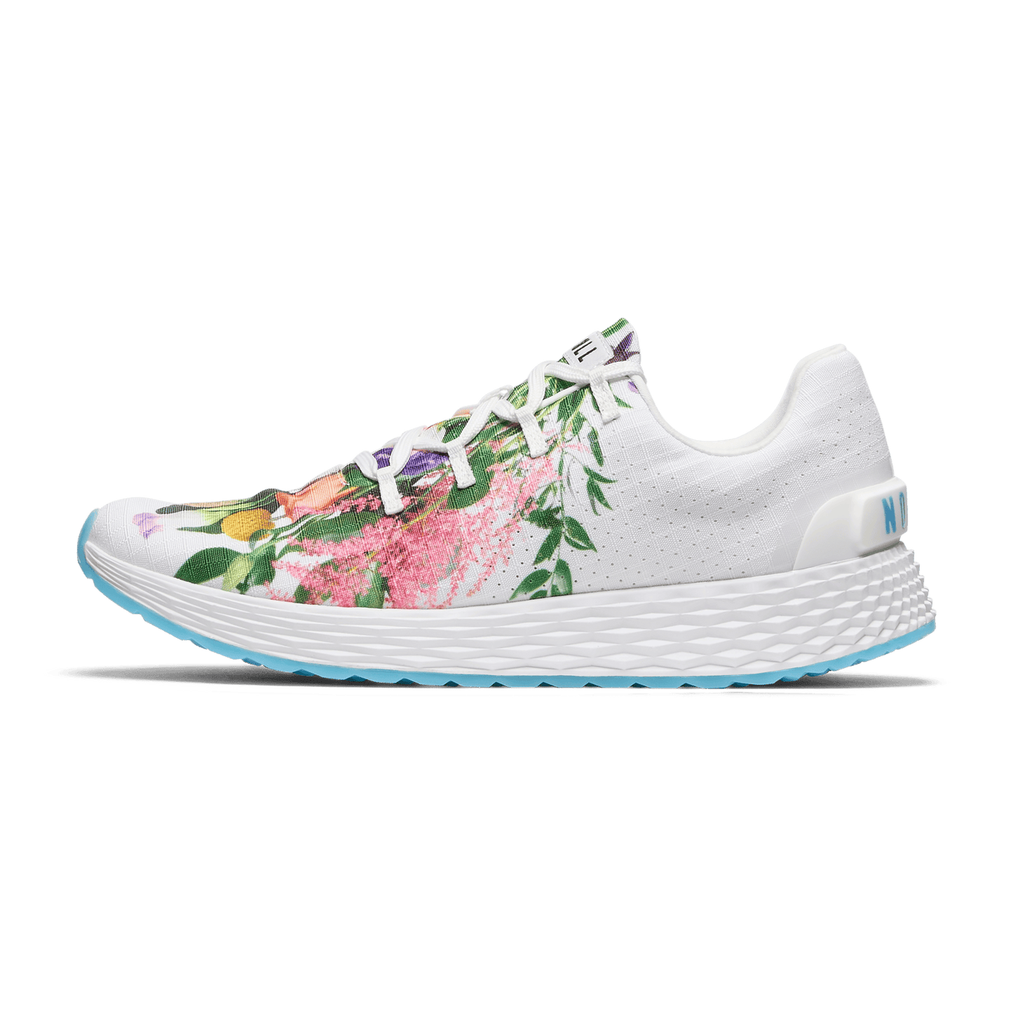 White Take Your Flowers Allday Ripstop Shoe Side Angle