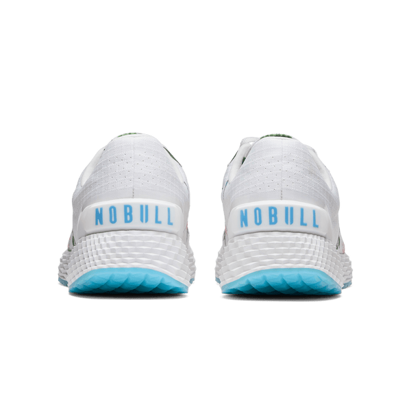 White Take Your Flowers Allday Ripstop Shoes Heel Angle