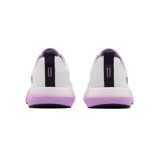White Jam Drive 2 Shoe Back Angle.