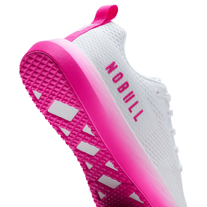 White Pink Glo Drive 2 Shoe Detail Angle.