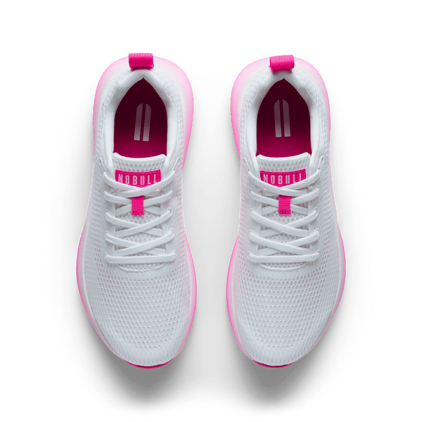 White Pink Glo Drive 2 Shoe Overhead Angle.