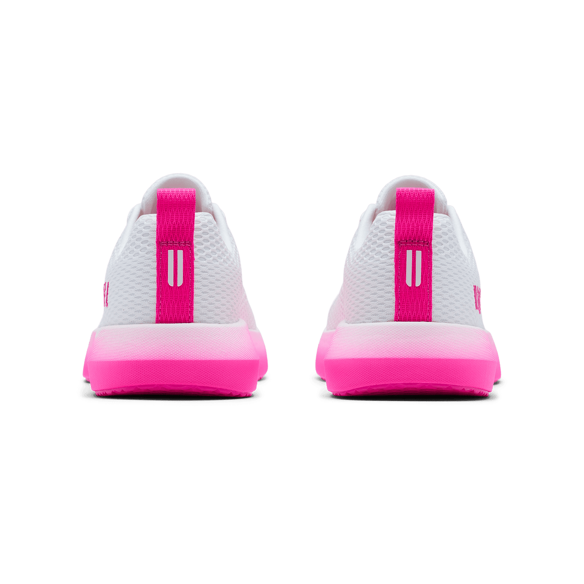 White Pink Glo Drive 2 Shoe Back Angle.