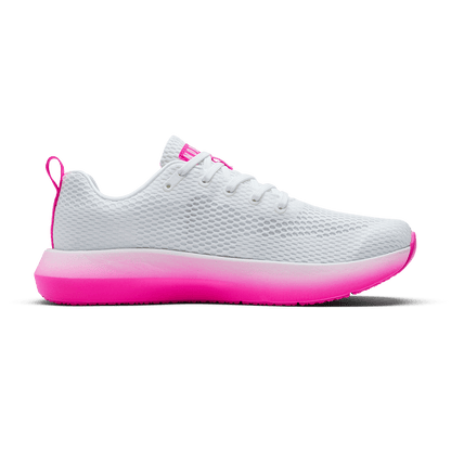 White Pink Glo Drive 2 Shoe Front Medial Side Angle.