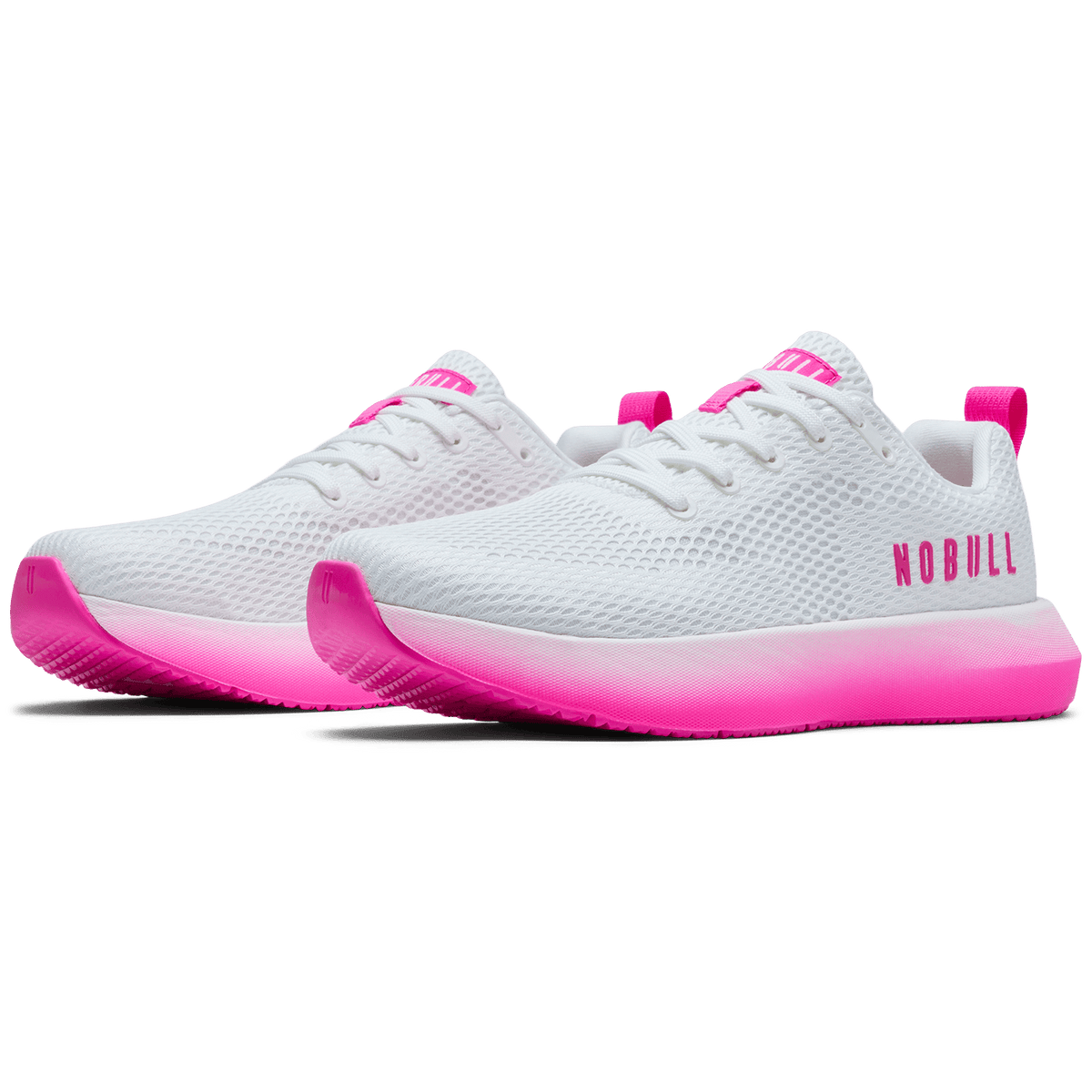 White Pink Glo Drive 2 Shoe Front Side Angle.