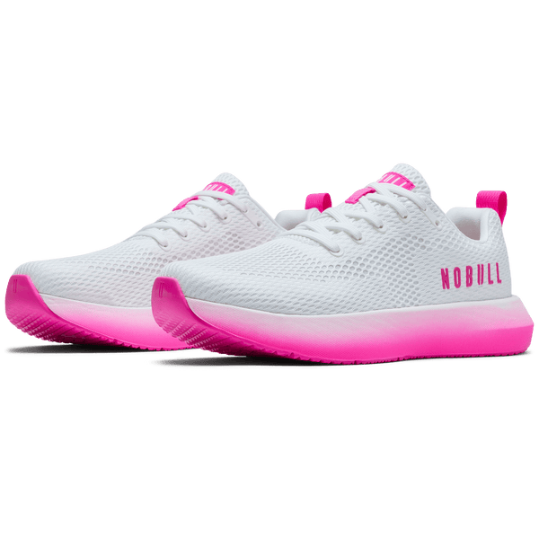 White Pink Glo Drive 2 Shoe Front Side Angle.