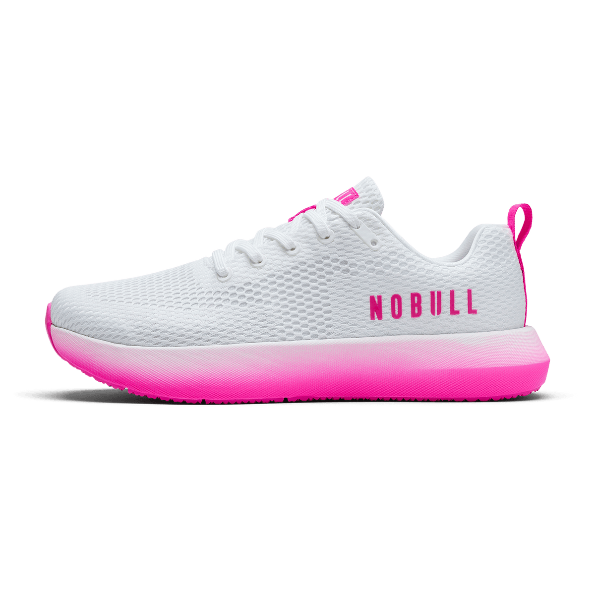 White Pink Glo Drive 2 Shoe Side Angle.