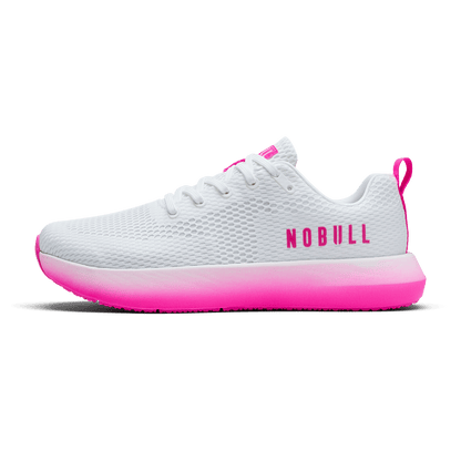 White Pink Glo Drive 2 Shoe Side Angle.