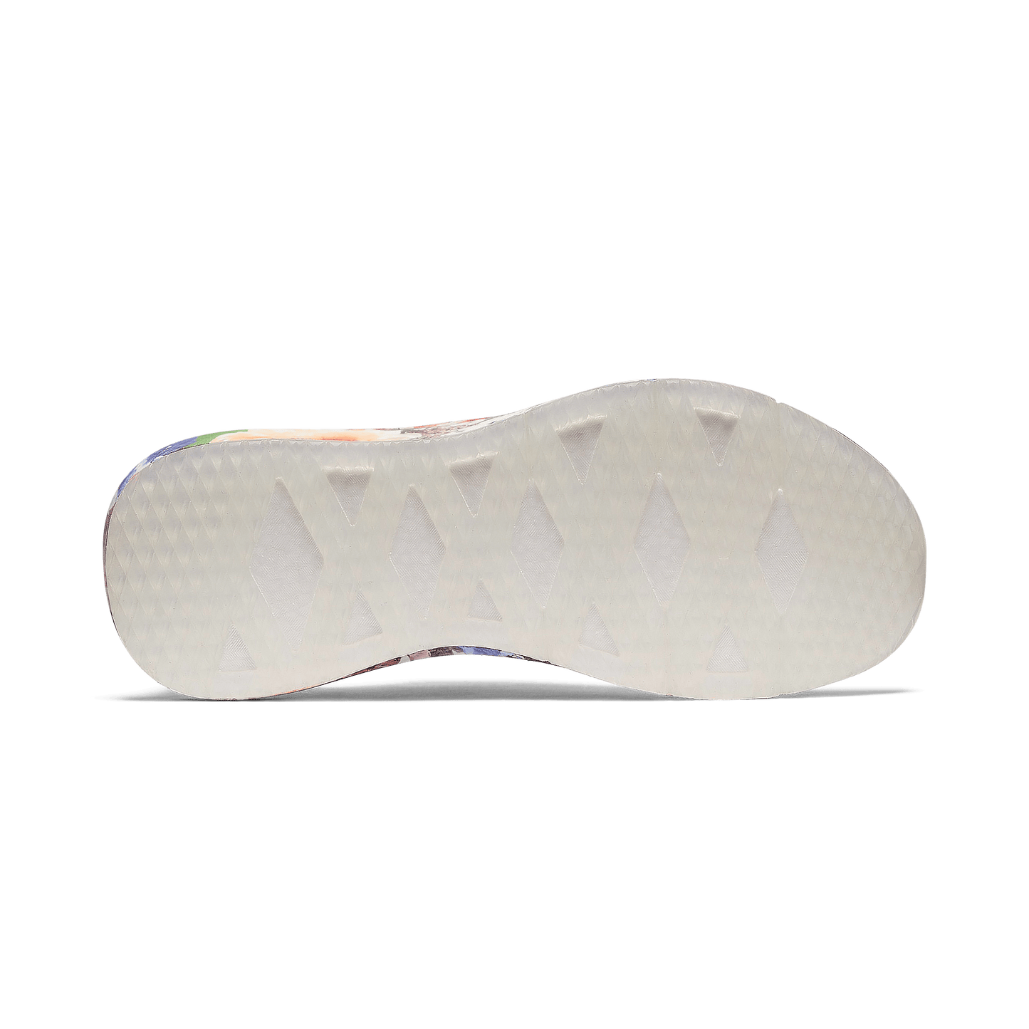 White Take Your Flowers Drive Mesh Shoe Bottom Angle