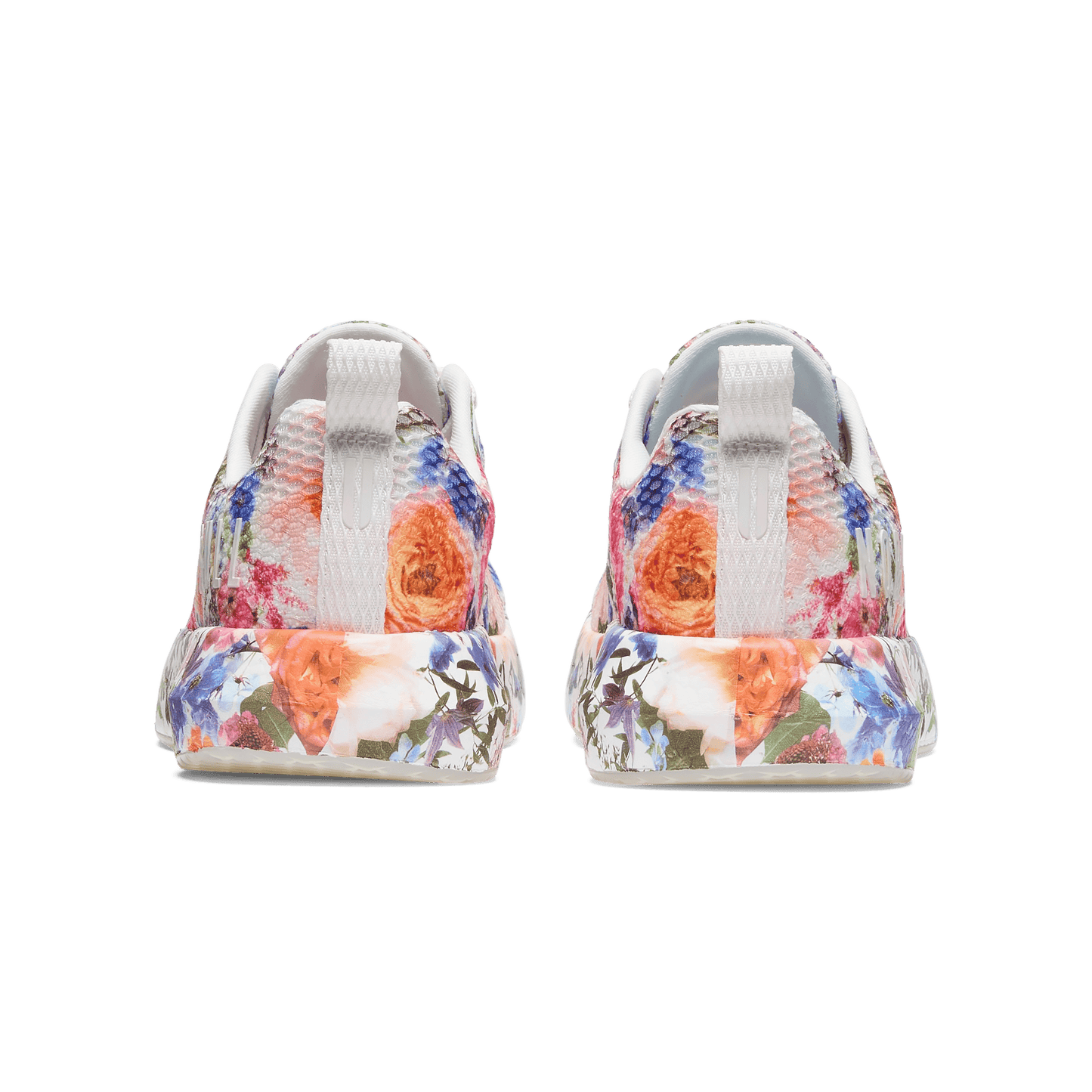 White Take Your Flowers Drive Mesh Shoe Back Angle