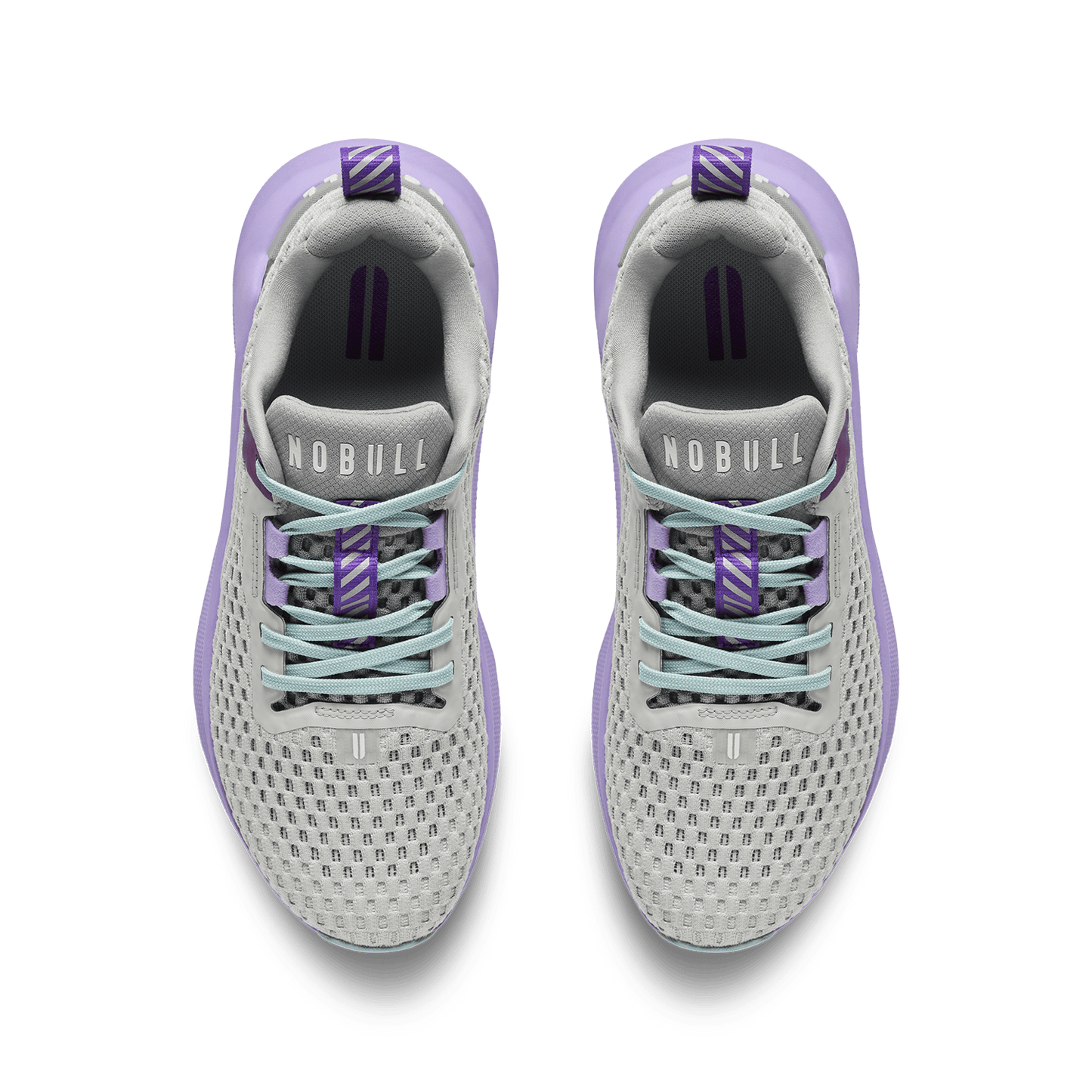 Light Gray Purple Rose Journey 2 Shoe Overhead Angle.