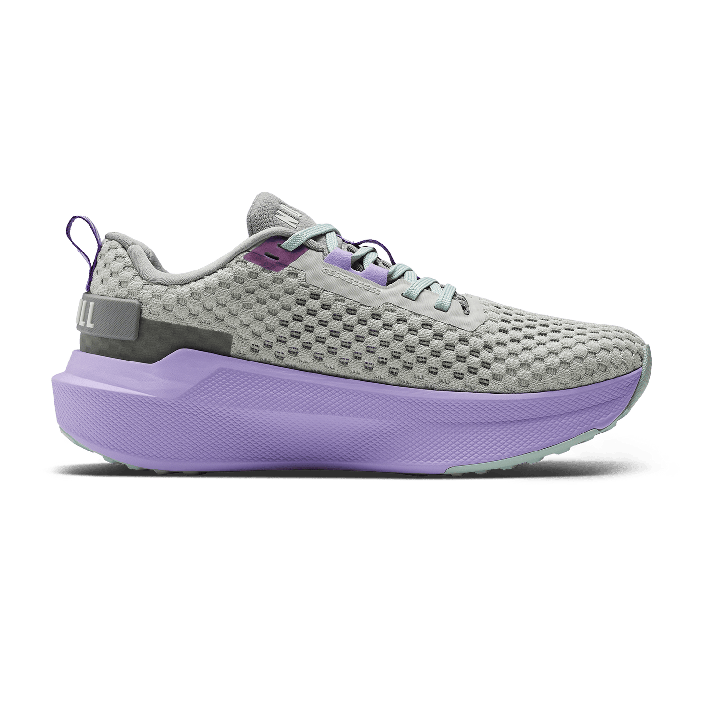 Light Gray Purple Rose Journey 2 Shoe Medial Angle.