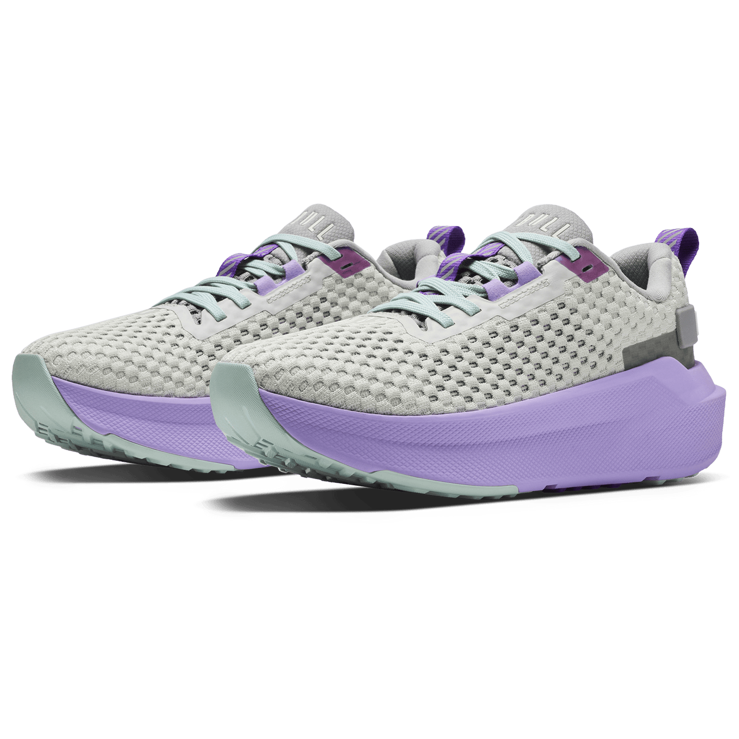 Light Gray Purple Rose Journey 2 Shoe Quarter Angle.