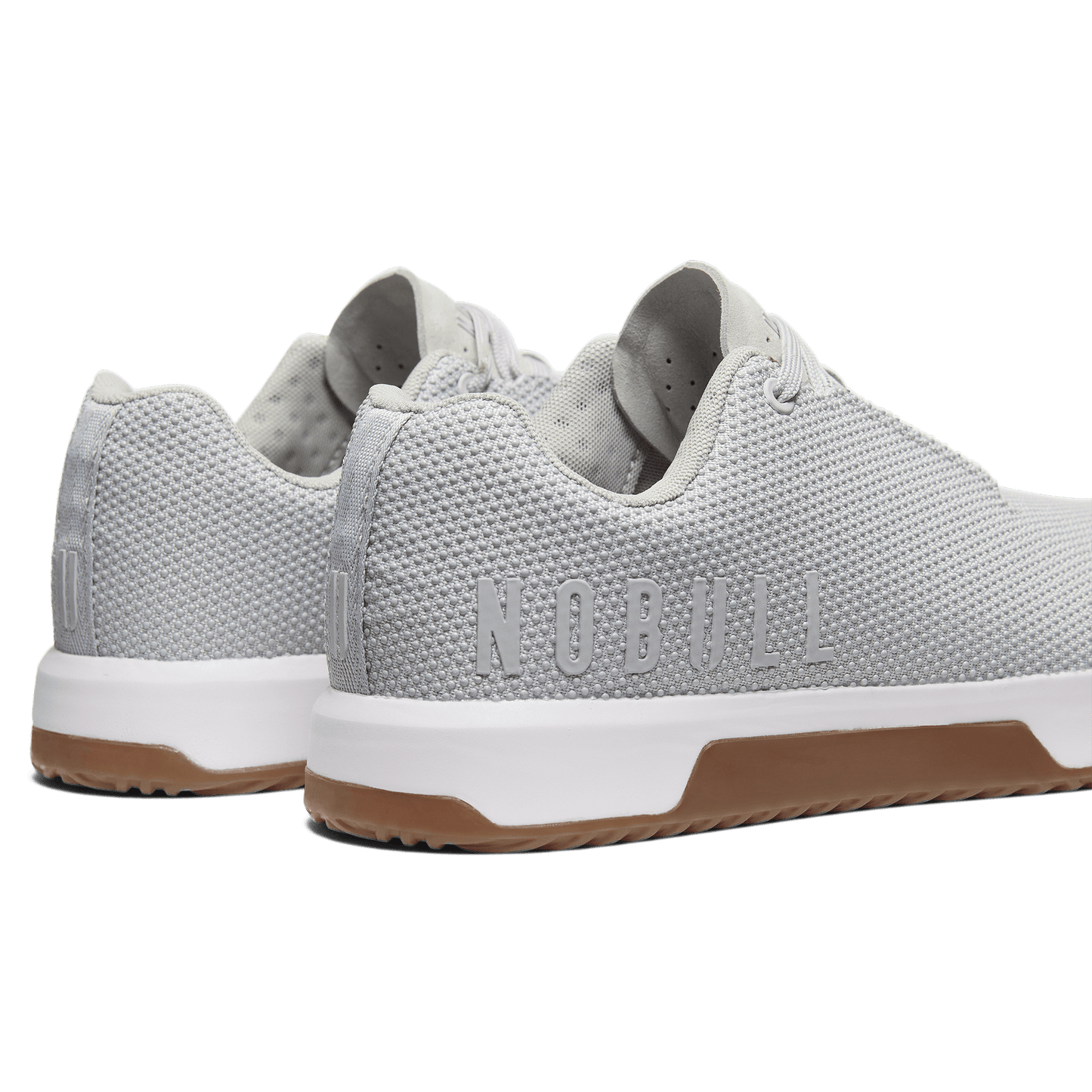 Light Grey Outwork Edge Shoe Back Side Angle.