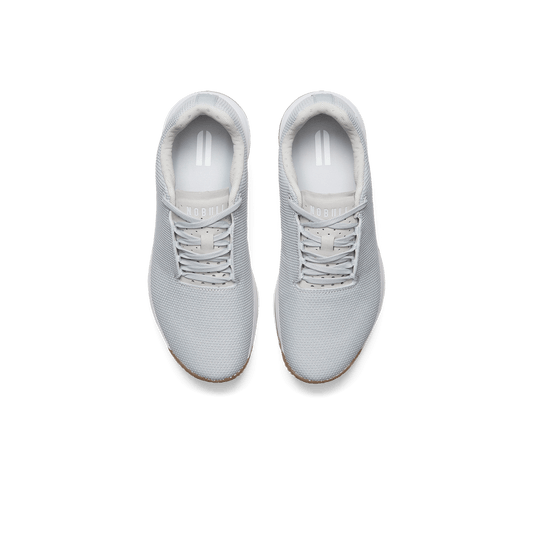 Light Grey Outwork Edge Shoe Above Angle.