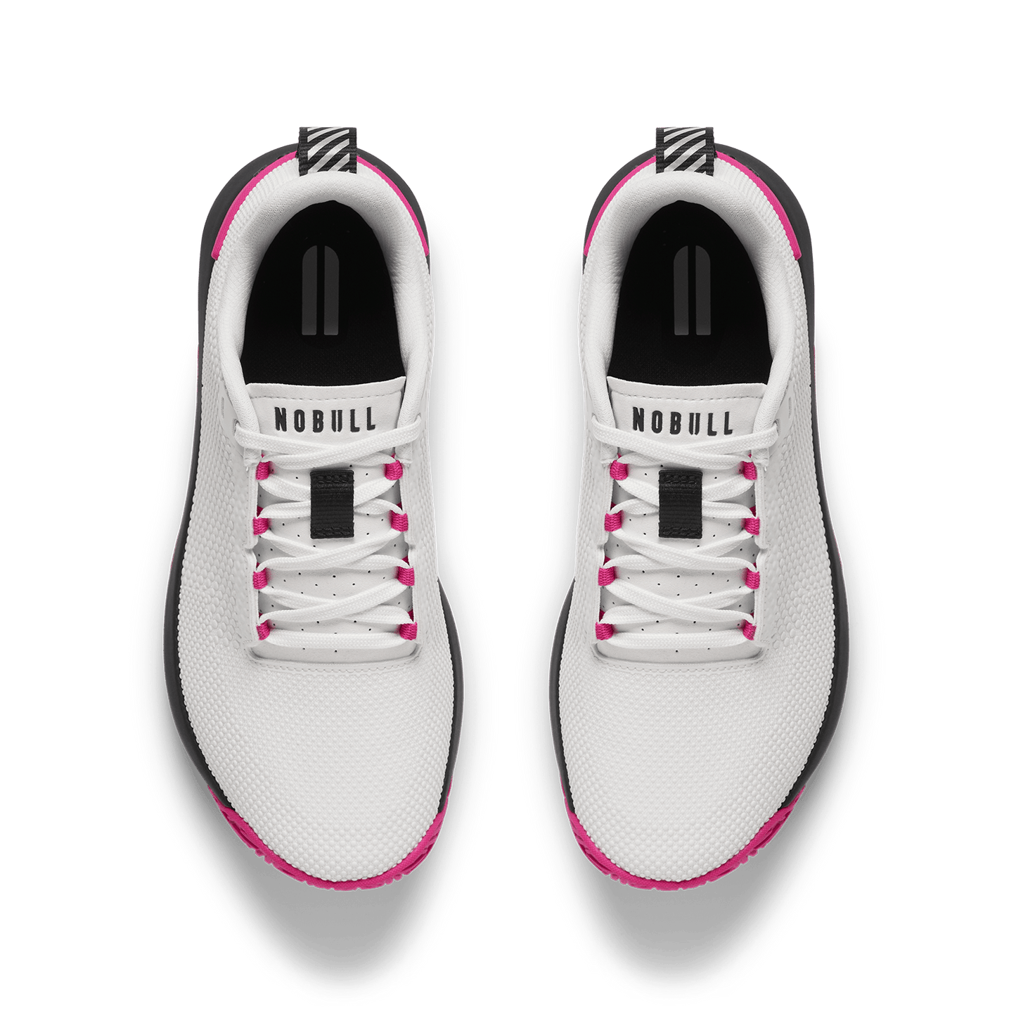 Classic White Pink Glo Outwork Flex Shoe Overhead Angle.