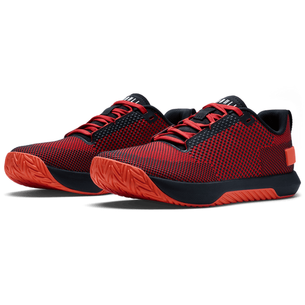 Equestrian Red Outwork Flex Shoe Front Side Angle.
