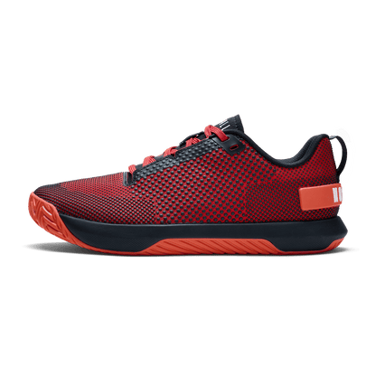 Equestrian Red Outwork Flex Shoe Side Angle.