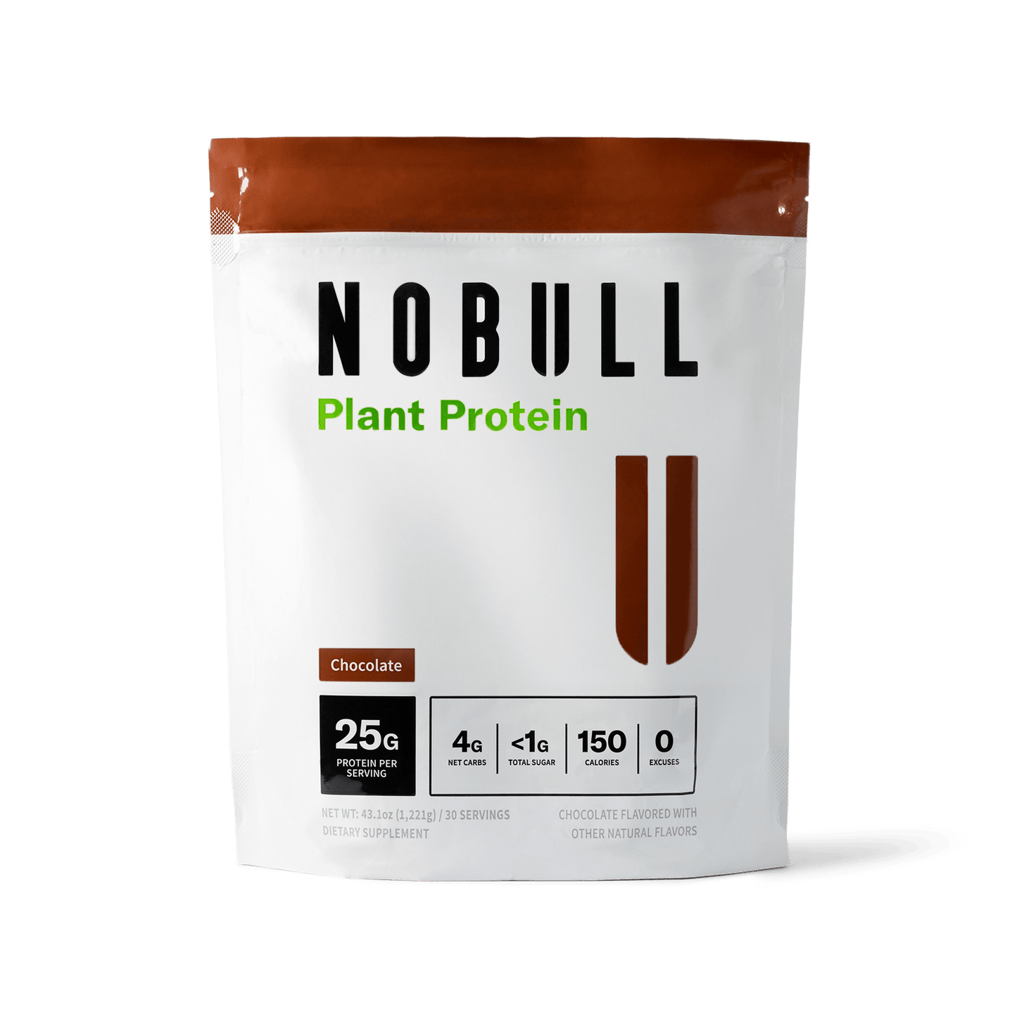 Chocolate NOBULL Plant Protein package front