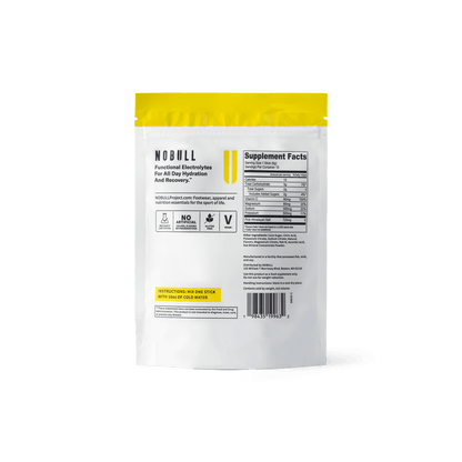 Lemonade Electrolytes Reverse Side of Packaging