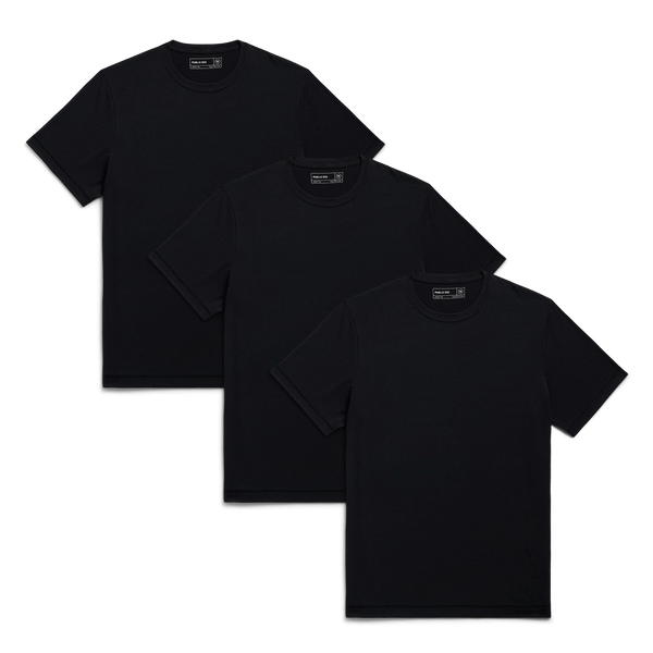 Men's Black Adapt Tees 3 Pack.