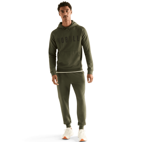 Men's Dark Army Hoodie x Jogger Front Full Body.