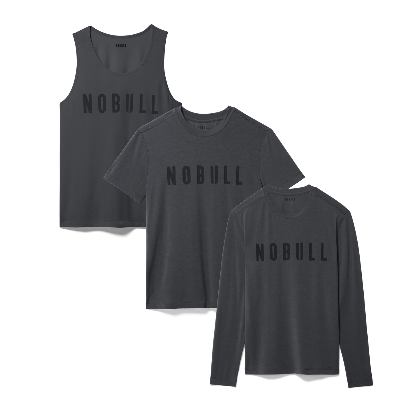 Men's NOBULL Mixed Assortment 3 Pack - Charcoal Heather