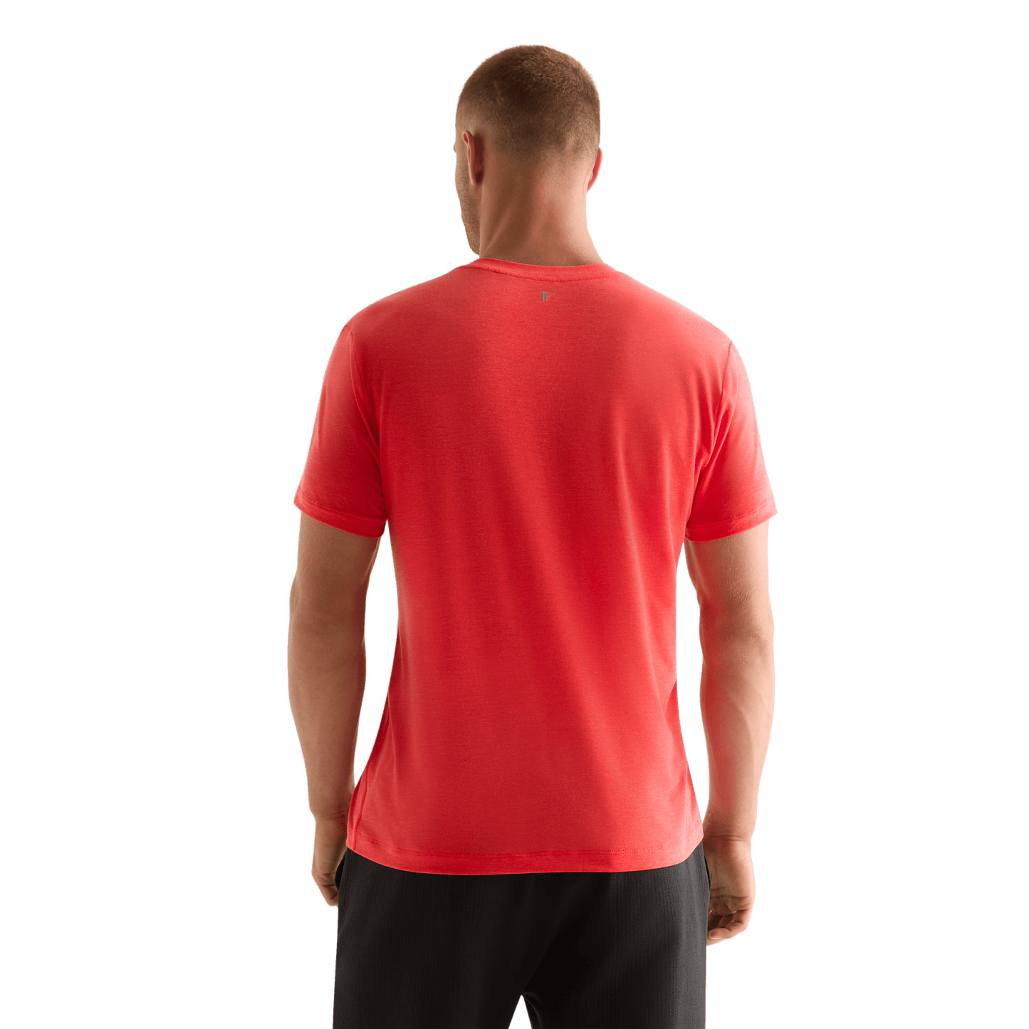 Crimson Men's NOBULL Tee On Body Angle