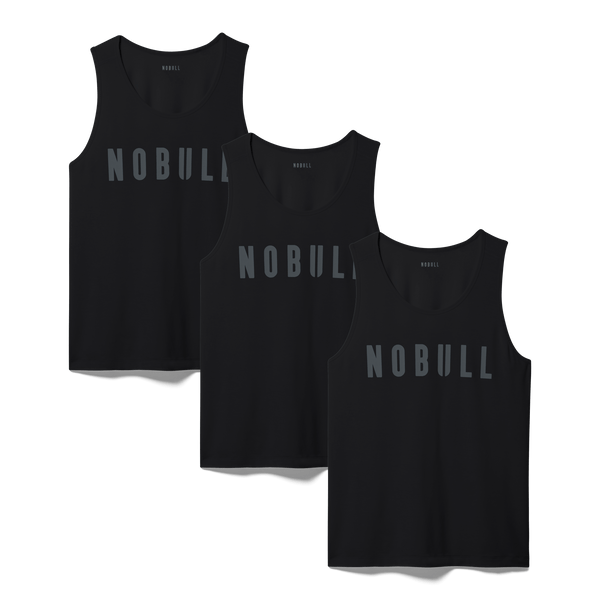 Men's NOBULL Tank 3 Pack - Black