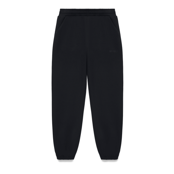 Women's Black Elements Sweatpant Flat Lay Angle.