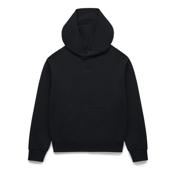 Women's Black Elements Hoodie Flat Lay Angle.