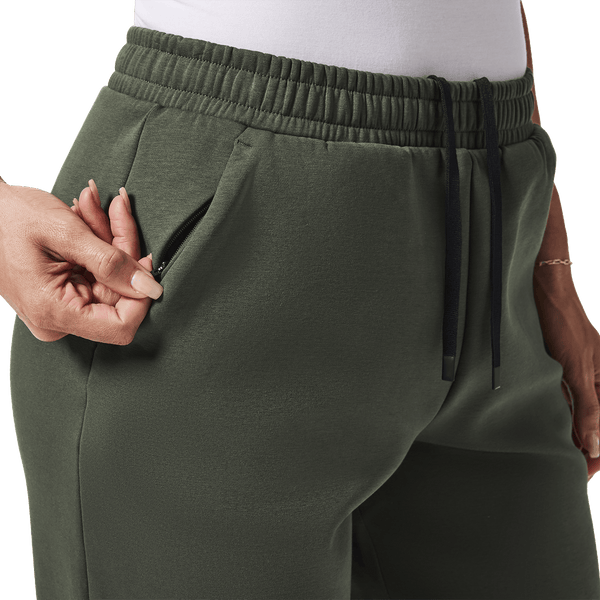 Women's Dark Army Elements Sweatpant Pocket Detail Angle.