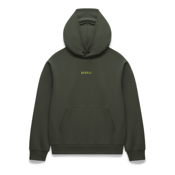 Women's Dark Army Elements Hoodie Flat Lay Angle.