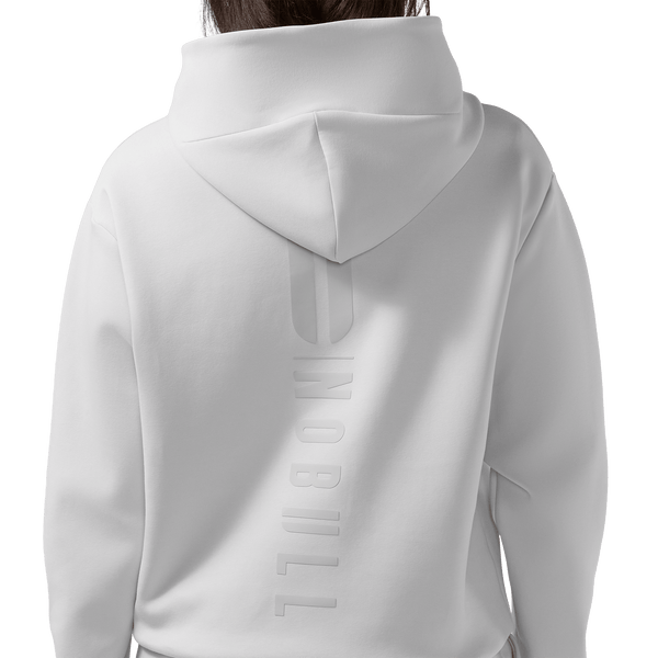 Women's Light Grey Hoodie x Jogger Elements Back Detail On Body Angle Bundle.